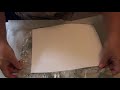 Paper napkin transfer tutorial using plastic wrap