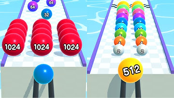 Ball Run 2048 in All Levels Gameplay Walkthrough iOS,Android New Trailer Update Mobile Game #7