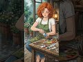 Rainy Day Artist ASMR 🎨🌧️ | Cozy Ghibli Vibes