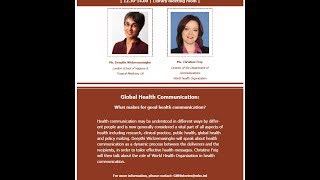 Global Health Histories Seminar 74: Global Health Communication