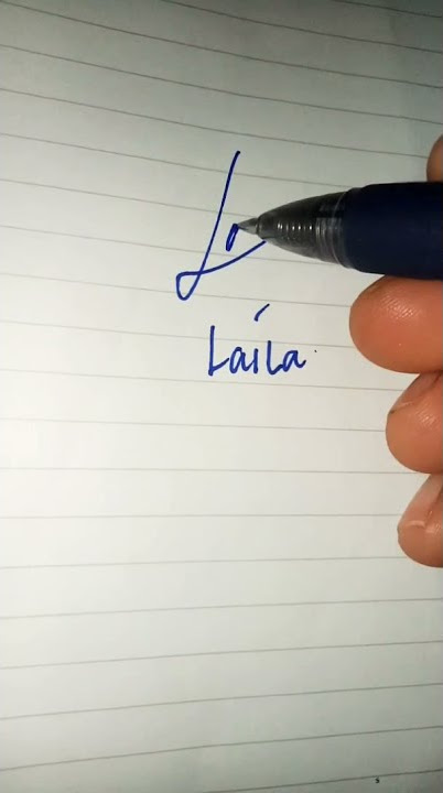 tanda tangan simple & keren / request 'LAILA' #shorts