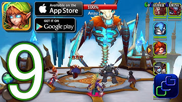 Heroes and Titans: 3D Battle Arena iOS Walkthrough - Part 9 - Trails, Dungeon