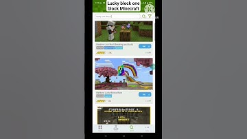 Minecraft addons Lucky Block one block Minecraft #minecraft #shorts #short