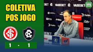 Coletiva do Tecnico Léo Condé | Remo BUSCOU O EMPATE NO FINAL !! Internacional x Remo