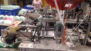 Fully automated inside earloop mask making machine carrymask