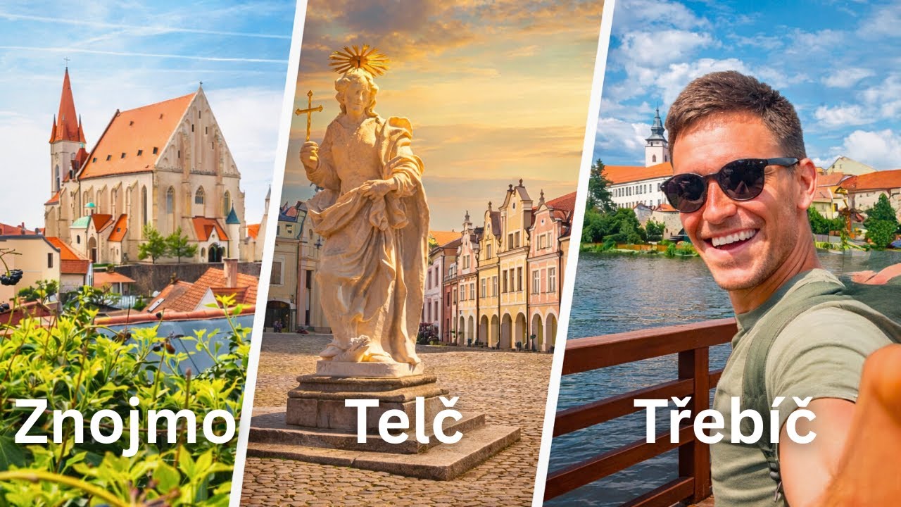 Poznáváme nádherná Česká města 🇨🇿 Znojmo, Telč a Třebíč