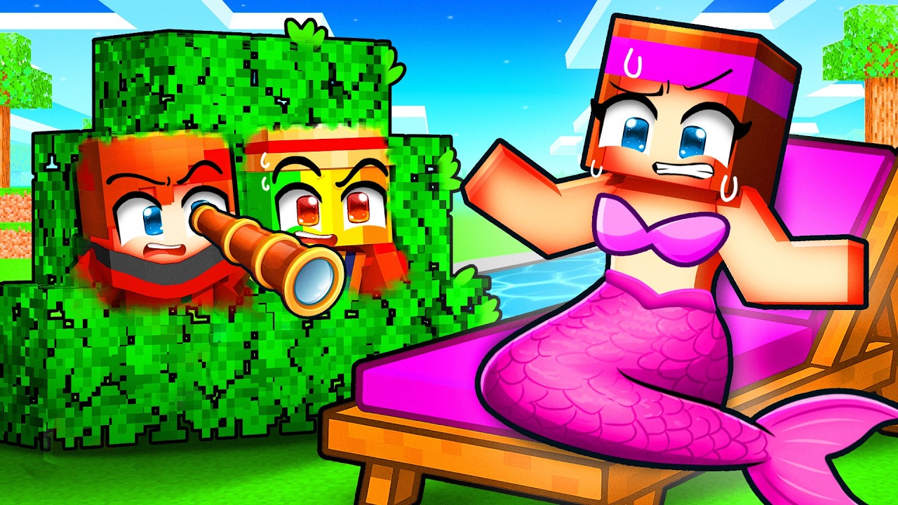 Mes amis ne doivent pas savoir que je suis une Sirène sur Minecraft !