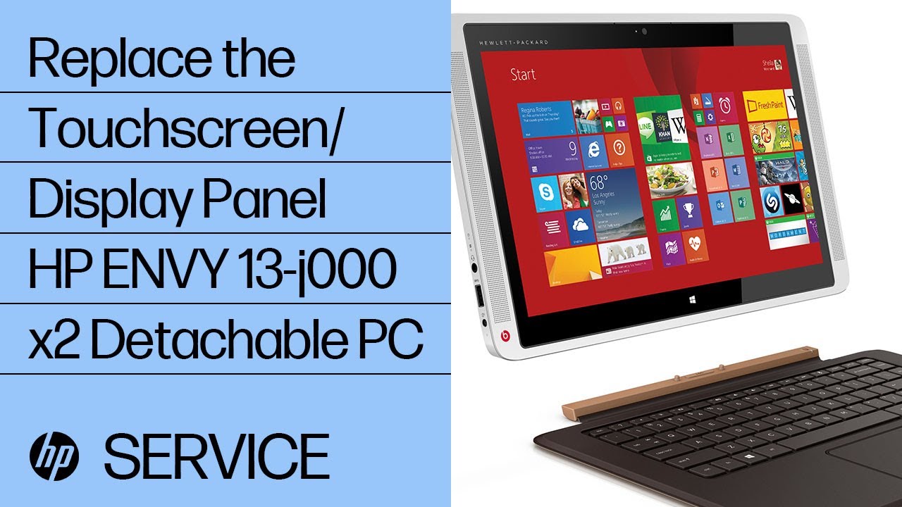 Replace the Touchscreen/Display Panel | HP ENVY 13-j000 x2