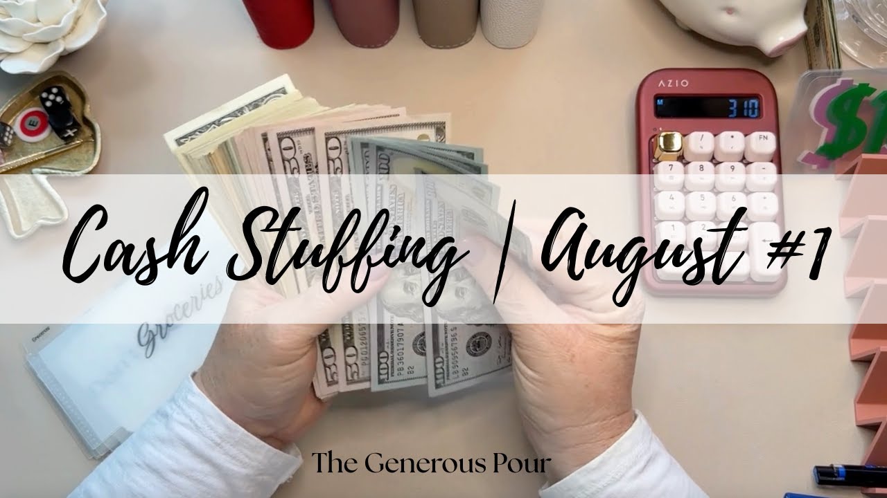 August Paycheck #1 Cash Envelope Stuffing | Budgeting, Savings Challenges & Sinking Funds