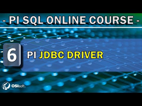 PI SQL - Install, configure and test PI JDBC Driver