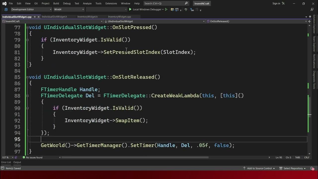 Exp. 9 Inventory n Crafting Swap Item (Pt 33) UE4 C++ Indonesia
