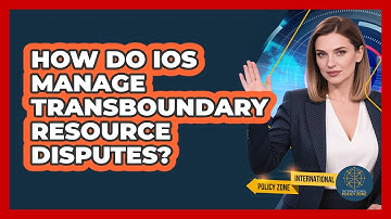 How Do IOs Manage Transboundary Resource Disputes?