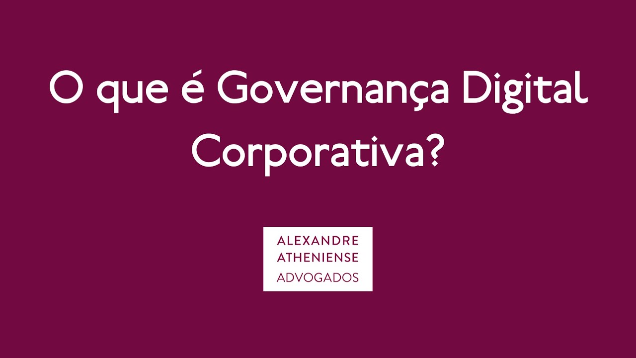 O que é Governança Digital Corporativa?