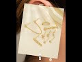 Stainless Steel Link Chain Gold Color Hanging Earrings for Women
