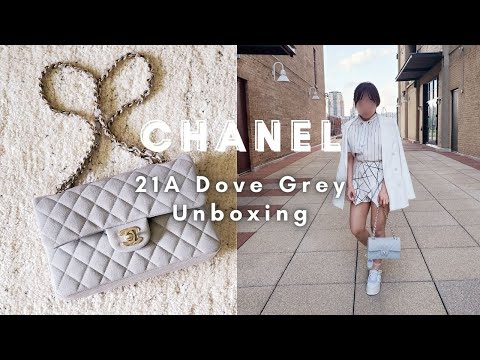 Chanel 21A Grey Caviar Small Classic Flap Unboxing! She's Finally Here! 