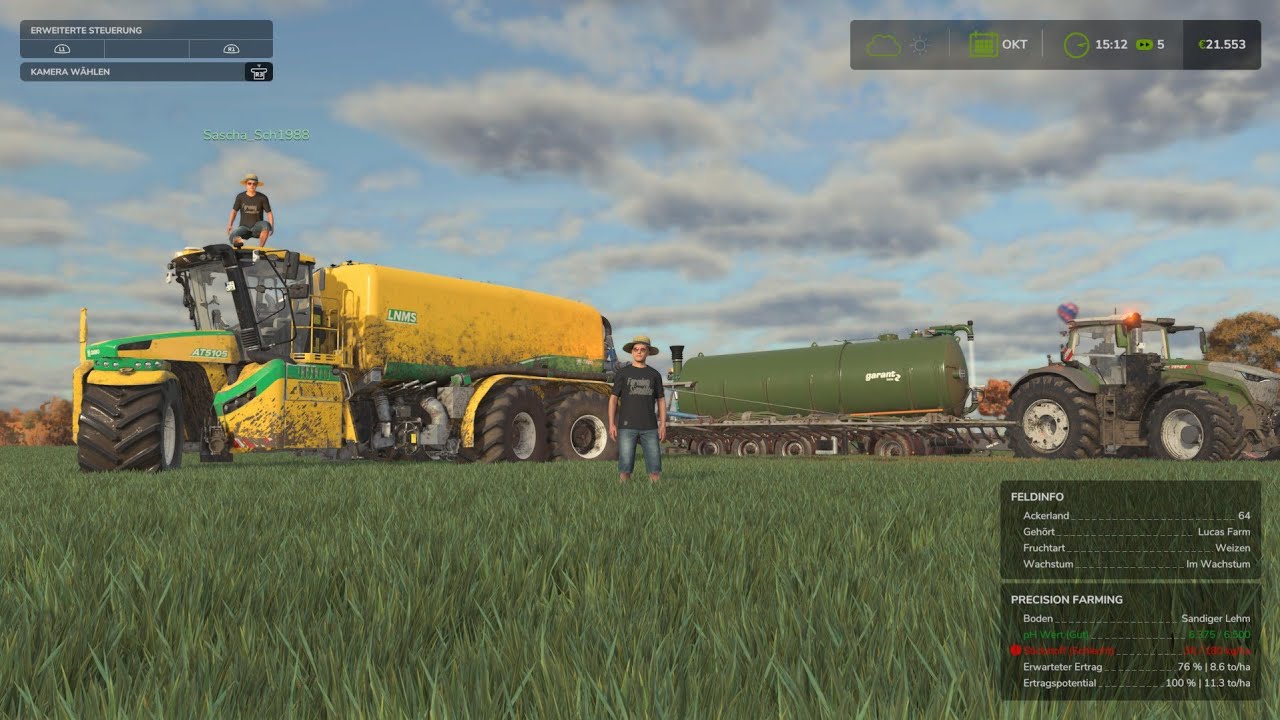 Farming Simulator 25 zubringer und güllefahren und Aushilfe bei rinem freund