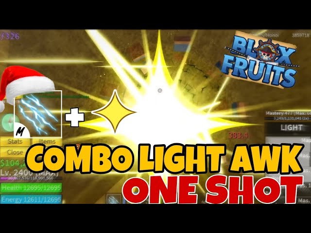 Blox Fruits - How to one shot combo with awakened light 