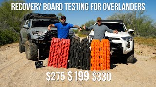 OVER $200 RECOVERY BOARD TESTING FOR OVERLANDERS | EXITRAX VS MAXTRAX VS ARB TRED |WE FOUND THE BEST