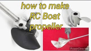 how to make RC Boat propeller at home/#experiment#rc#science #rchobby#dronediy স্পিড বোর্ড পাখা তৈরি