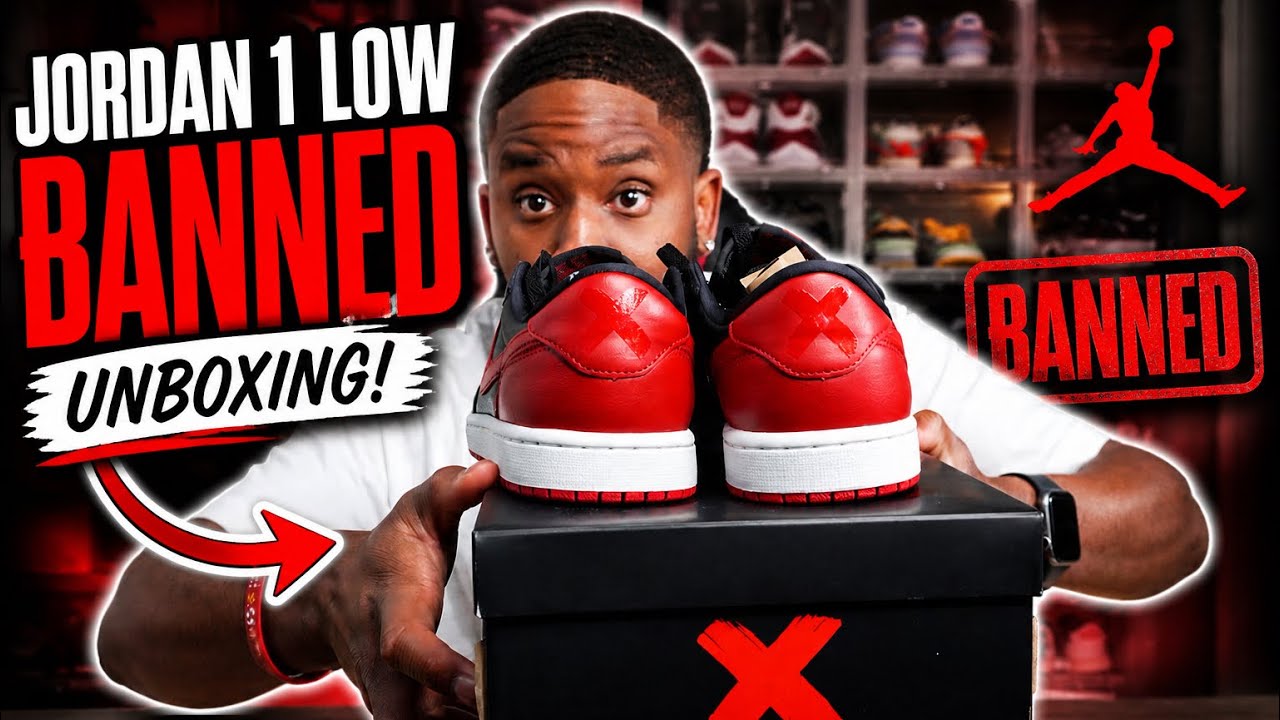 Air Jordan 1 Low “Banned” unboxing — history, controversy, and