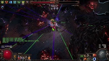 POE 3.25) Warden Scourge Arrow of Menace Uber Sirus