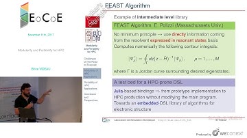 B. VIDEAU - Modularity and Portability for HPC