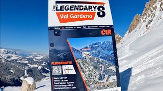 SKI VAL GARDENA 4K  Cir Dantercepies ↘︎ Valluga