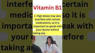 RISKS ASSOCIATED WITH VITAMIN B1 (014) #shorts