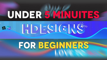 How to make a YouTube Banner In UNDER 5 Minutes! (Beginner Tutorial)