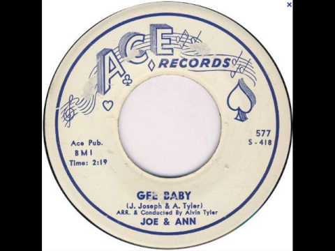 Joe & Ann — JOE AND ANN   Gee Baby   JAN '60