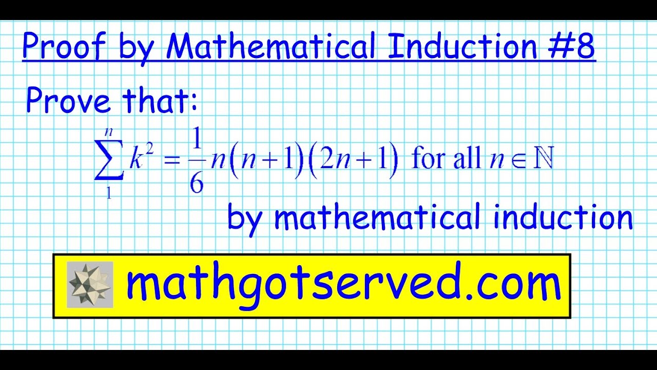 8 Proof By Induction S K 2 N N 1 2n 1 6 Discrete Principle Induccion Matematicas Mathgotserved Youtube