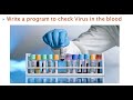 Programming Problem-1- Check the virus in blood samples
