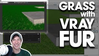 Getting Started Rendering in Vray (EP 6) Creating GRASS IN VRAY for SketchUp with Vray Fur