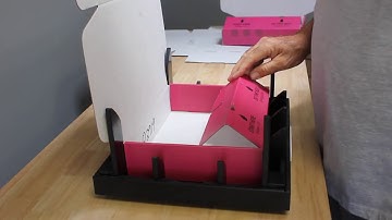 Folding Your Corrugated Retail Shipping Mailer Box Using an Easy Fold Fixture, Jig, Tool, Machine