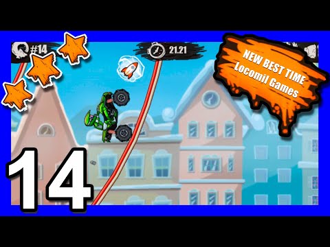 Moto X3m Winter Level 12 Amazing Trick World Record by Snuky - Y8 games 