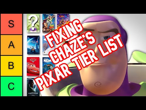 Fixing Chaze's Pixar Tier List