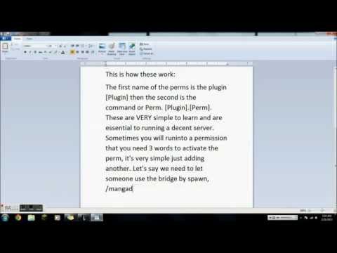 How to Use: Minecraft GroupManager Permission Nodes