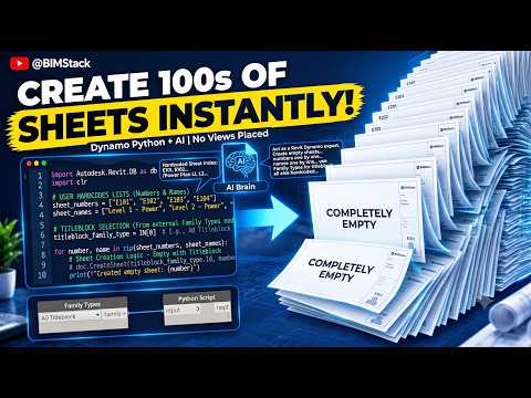 Create Multiple Revit Sheets Automatically | Dynamo Python + AI