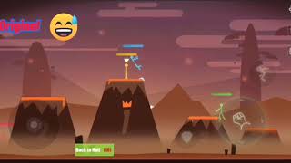 Stick Fight The Game Mobile APK Gameplay Original vs Mod screenshot 2