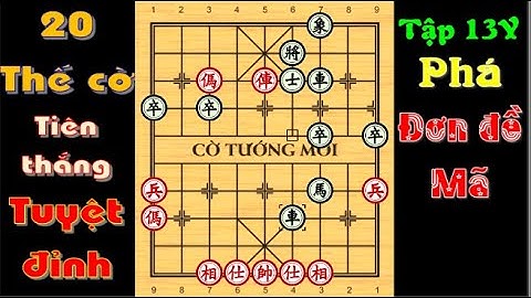 20 THẾ CỜ KHAI CUỘC TIÊN THẮNG TUYỆT ĐỈNH 13Y