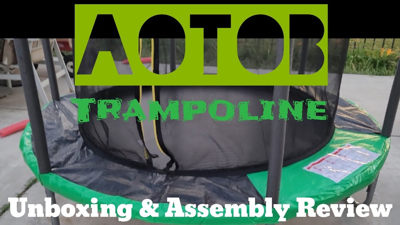 AOTOB 6FT Trampoline 400LBS Capacity Unboxing Review & Step-by-Step Assembly