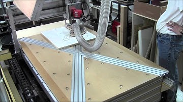DIY CNC Router Novice - First Sign - Test Run