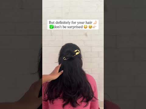 Add a trendy twist to your hairstyle with our unique Safety Pin Hair Accessory –🥹😭