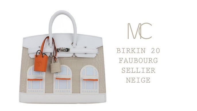 Hermès Limited Edition Faubourg Sellier Birkin 20 PHW in Excellent Condition