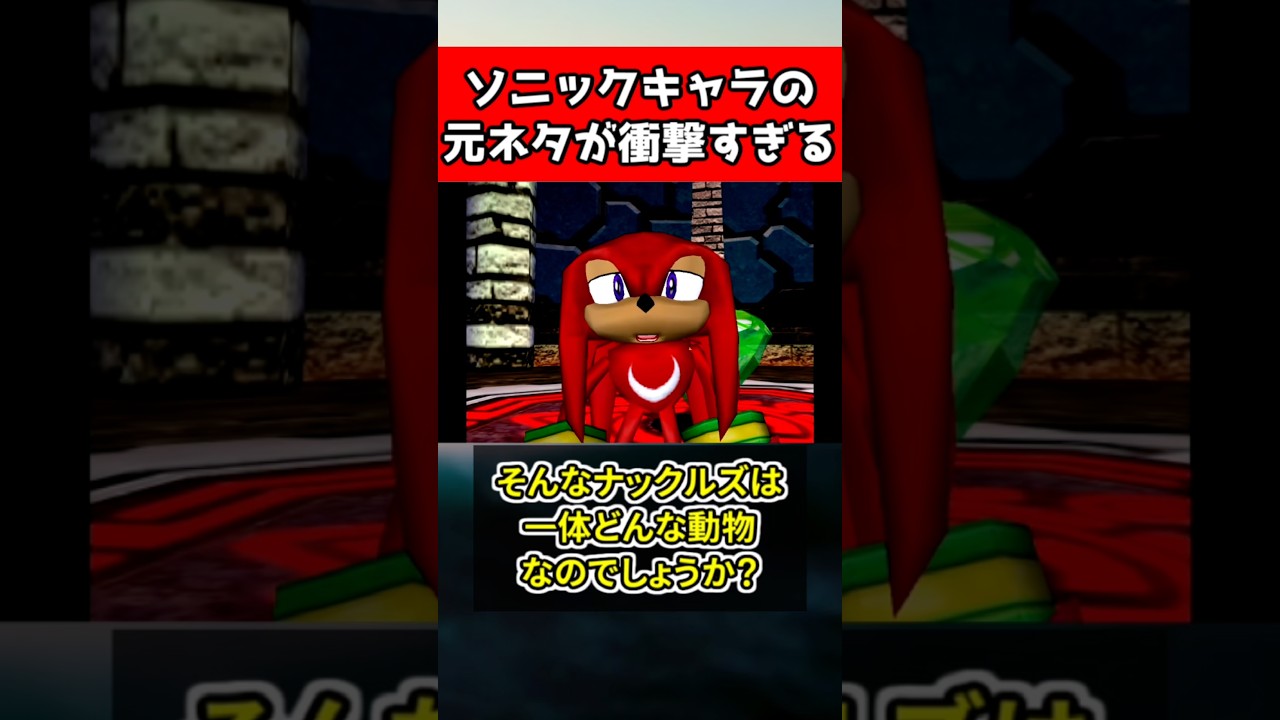 ソニックキャラの元ネタ２選 #sonic #ゲーム #shorts