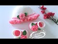 Crochet flower baby girl shoes chaussures bb  03 moisnouveaun