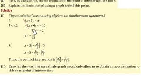 LC HL point of intersection between two lines