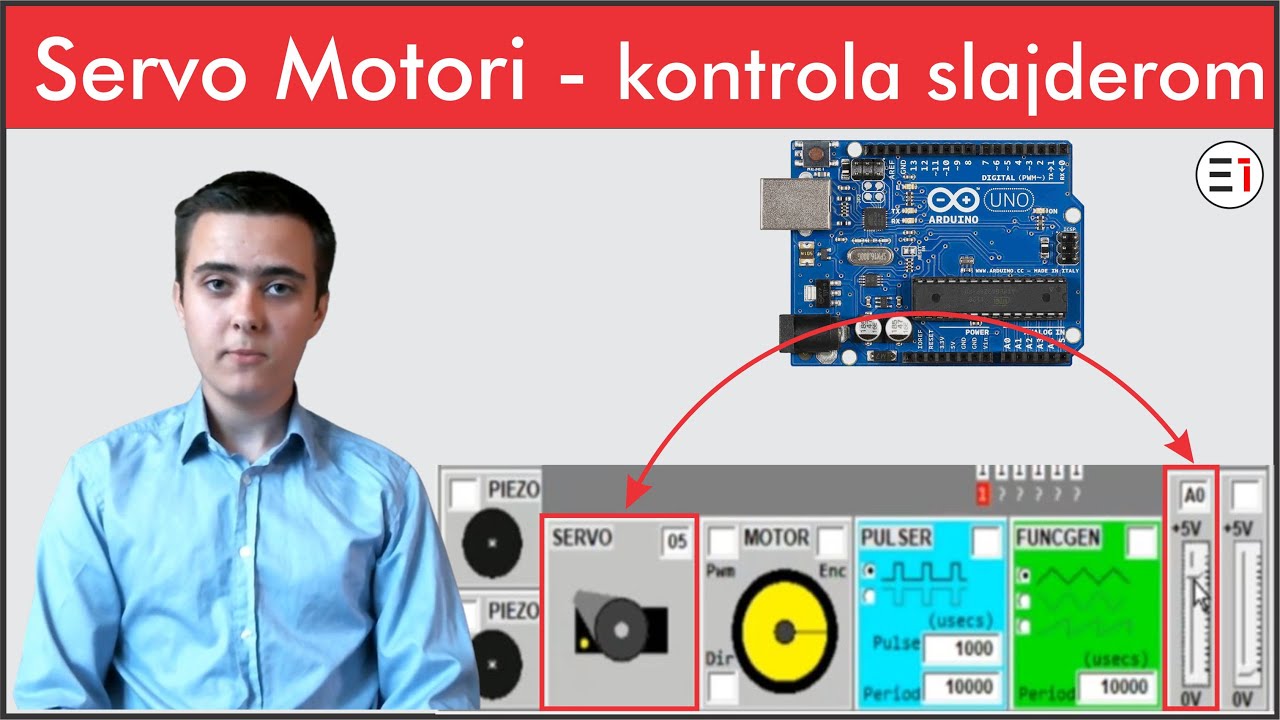 ARDUINO i Servo Motori - Kontrola upotrebom "map" funkcije - YouTube