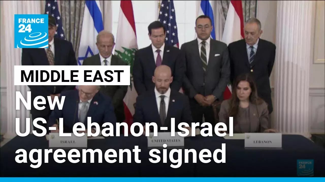 New US-Lebanon-Israel agreement signed • FRANCE 24 English