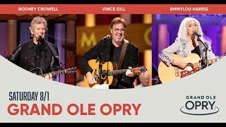 Rodney Crowell, Emmylou Harris and Vince Gill LIVE from The Opry